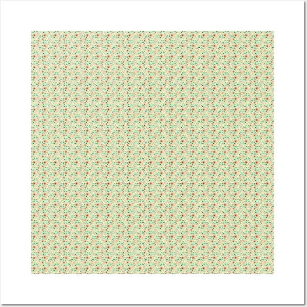 Spring Giraffe Pattern Wall Art by saradaboru